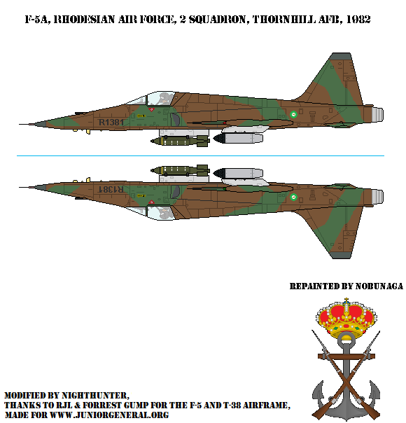 F-5A Rhodesian Air Force 1982
